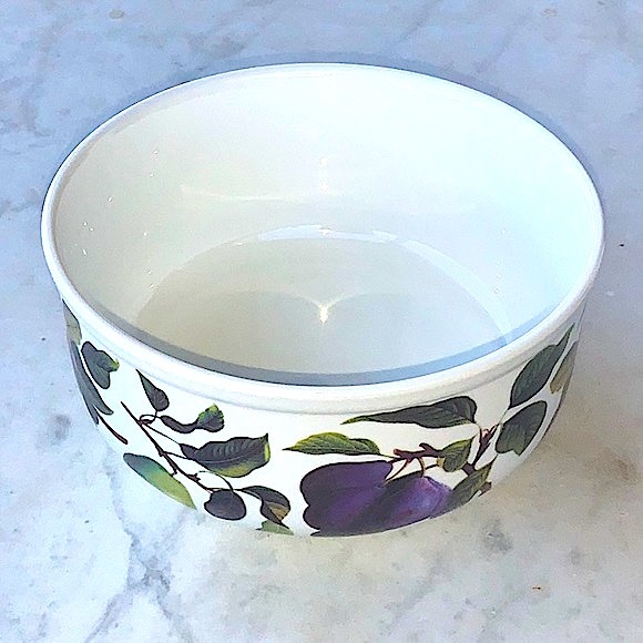 GRACE’S TEAWARE HARVEST CONTAINER BOWL NEW 26 OZ  FRUIT GREEN 6 IN PORCELAIN - Picture 2 of 7
